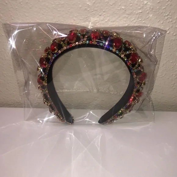 Ruby Red Large Crystal Headband - Picture 10 of 10